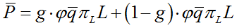 Figure 1 : The contribution function for low risks