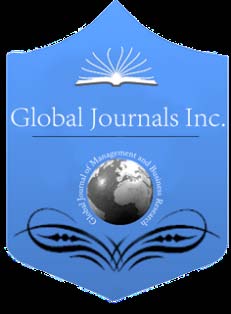 Global Journal of Management and Business ResearchVolume XVI Issue IX Version I
