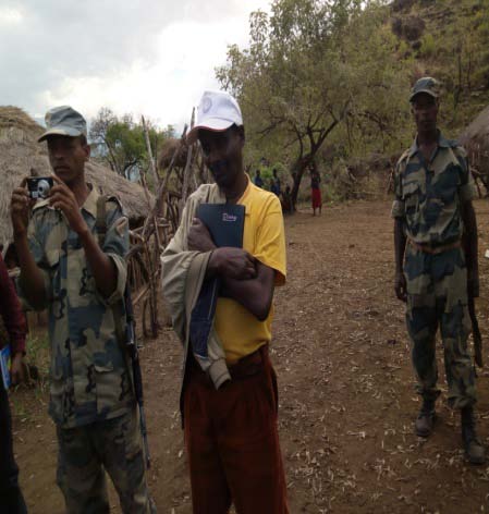 Figure 4: Morka kebele youths farmland at Domba within the Park.