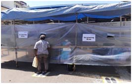 To formulate Training protocols for all healthcare Staff. ? To do extensive research and study of existing guidelines and directives provided by various authorities and governing bodies: MOHFW, MCGM, ICMR, WHO. These guidelines were and continue to be updated & incorporated into the current SOPs; major reason being that COVID-19 disease presentation and management had several variable factors. ? To do Strategic and human resource planning. ? To form Toolkits and checklists. Acopy of the hospital preparedness plan was made available at the facility for all staff. ? To Establish Standard operating procedures for various departments and form process flows. ? To create two Emergency Units: Red a & E for suspected & positive COVID patients. Green A &E for Non-suspect emergency patients. ? To do the Budgeting for the contingency plan. ? To initiate the Purchase of Safety equipment urgently namely personal protective equipment (PPE) kits, Infrared thermometers, N95 masks, sanitisers & all Hospital Infection control tools .