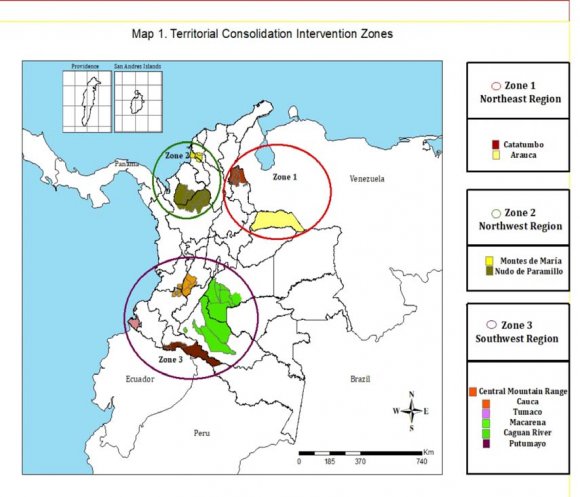Figure 1: Map-PNCRT Intervention Zones