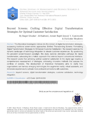 Beyond Screens: Crafting Effective Digital Transformation Strategies for Optimal Customer Satisfaction