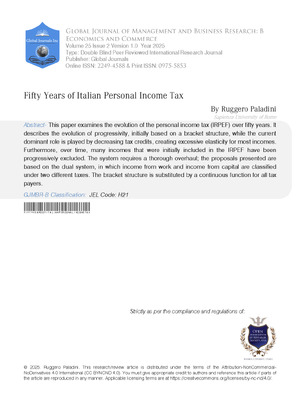 Fifty Years of Italian Personal Income Tax