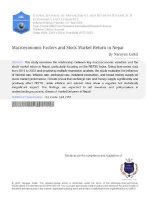 Macroeconomic Factors for Stock Return in Nepal