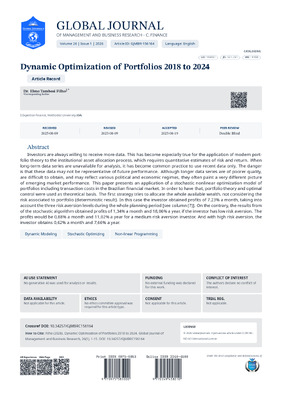 Dynamic Optimization of Portfolios 2018 to 2024