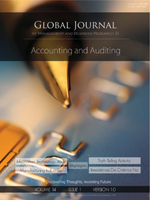 GJMBR-D Accounting: Volume 14 Issue D1