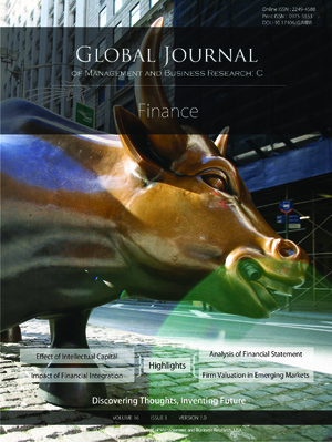 GJMBR-C Finance: Volume 16 Issue C1
