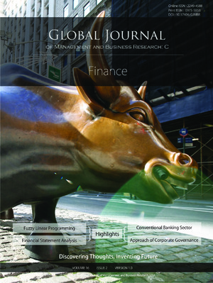 GJMBR-C Finance: Volume 16 Issue C2