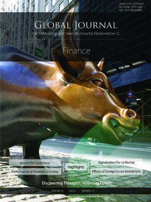 GJMBR-C Finance: Volume 16 Issue C3