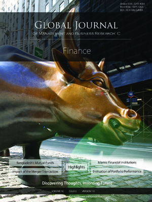 GJMBR-C Finance: Volume 16 Issue C6