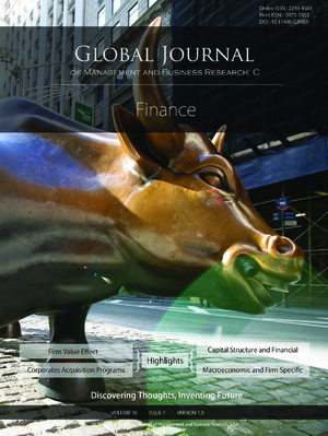 GJMBR-C Finance: Volume 16 Issue C7