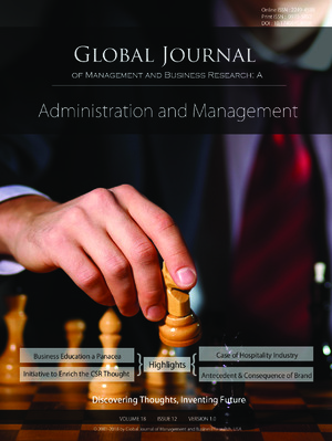 GJMBR-A Administration & Management: Volume 18 Issue A12