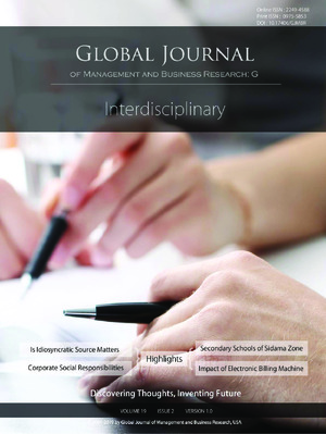 GJMBR-G Interdisciplinary: Volume 19 Issue G2