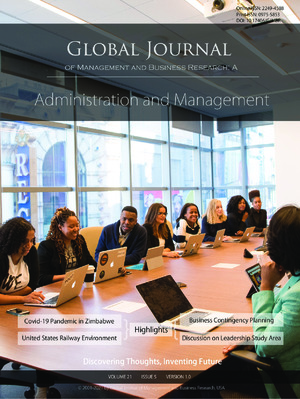GJMBR-A Administration & Management: Volume 21 Issue A5