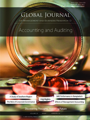 GJMBR-D Accounting: Volume 23 Issue D1
