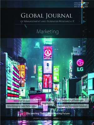 GJMBR-E Marketing: Volume 23 Issue E3