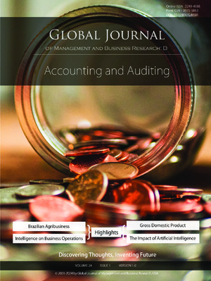 GJMBR-D Accounting: Volume 24 Issue D1