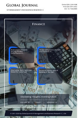 GJMBR-C Finance: Volume 26 Issue C1