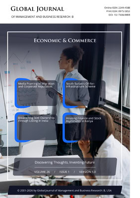 GJMBR-B Economic & Commerce: Volume 26 Issue B1